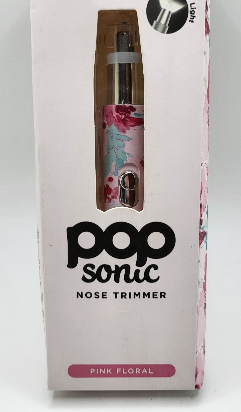 Pop Sonic NOSE & EAR Hair Trimmer PINK FLORAL NIB