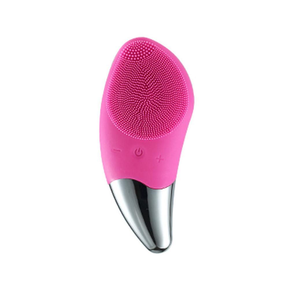 Mini Electric Facial Cleansing Brush Silicone Sonic Face Cleaner Deep Pore Clean