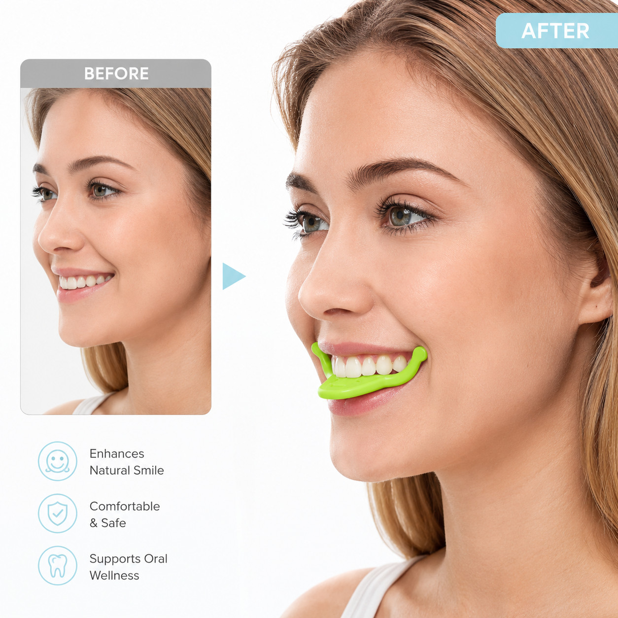 1PC Smile Trainer Mouth Exerciser Lip Trainer Facial Muscle Oral Care Tool