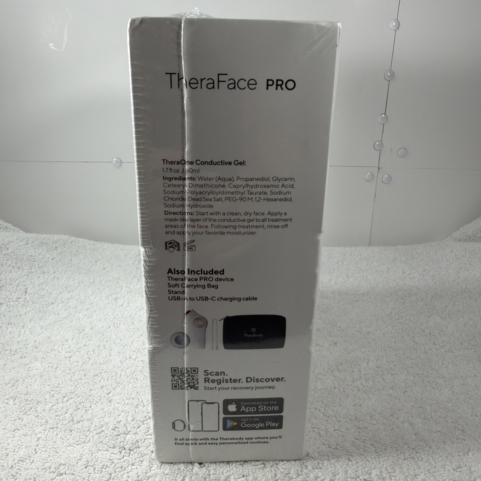 Therabody – TheraFace PRO – Multi-Use Facial Health Device – White – NEW