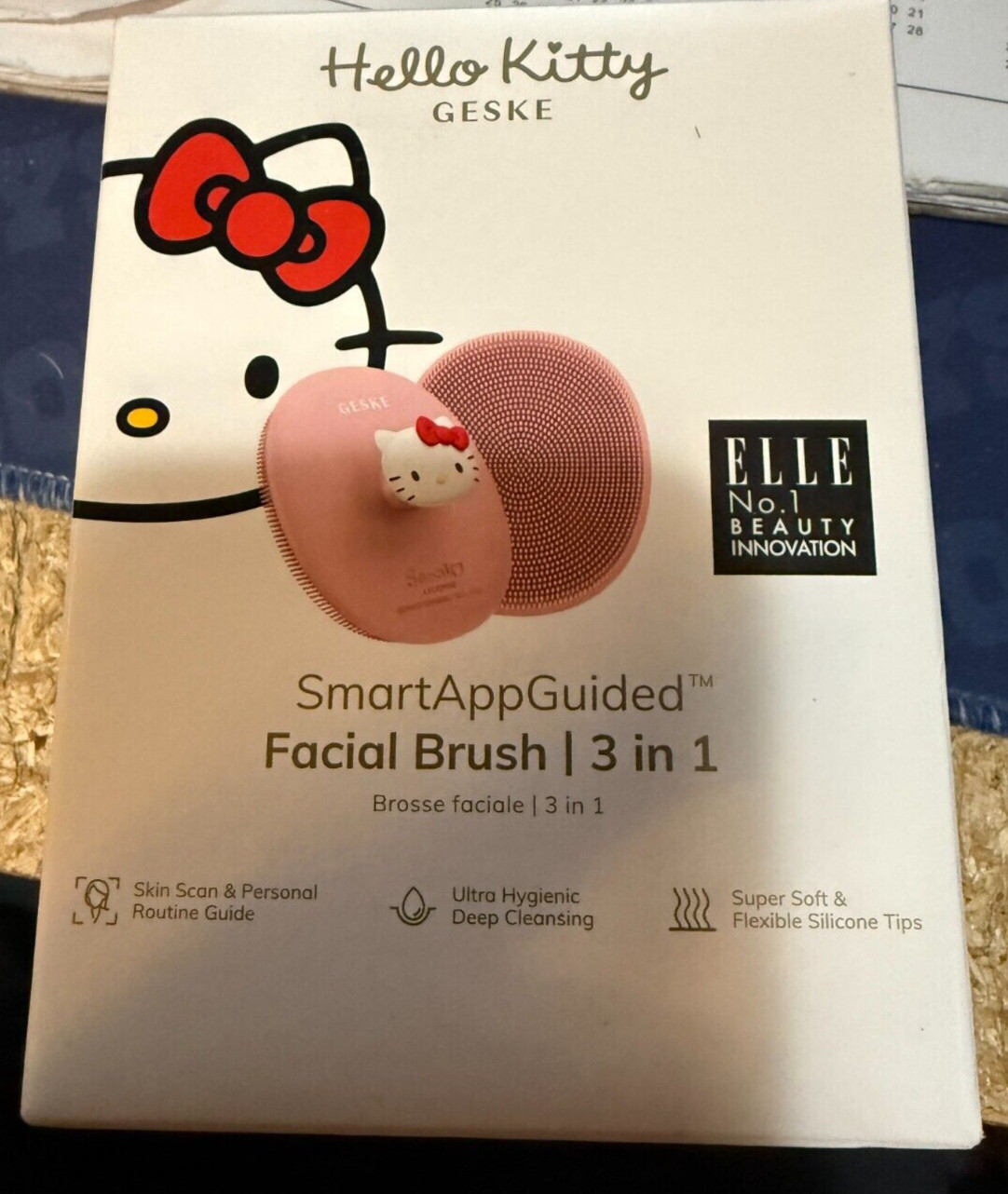 Hello Kitty–Geske–Sonic Thermal Facial Brush—-3 In 1