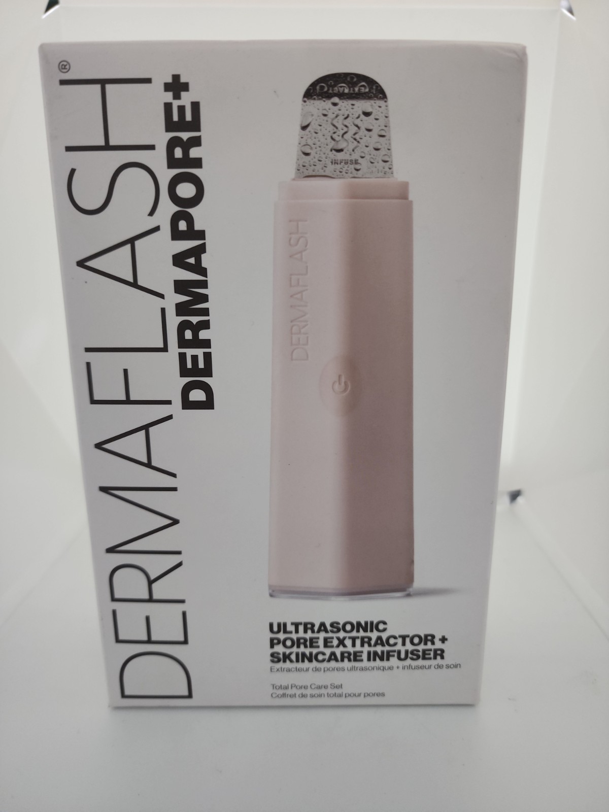 DERMAFLASH Dermapore Ultrasonic Pore Extractor + Skincare Infuser – Sealed NEW