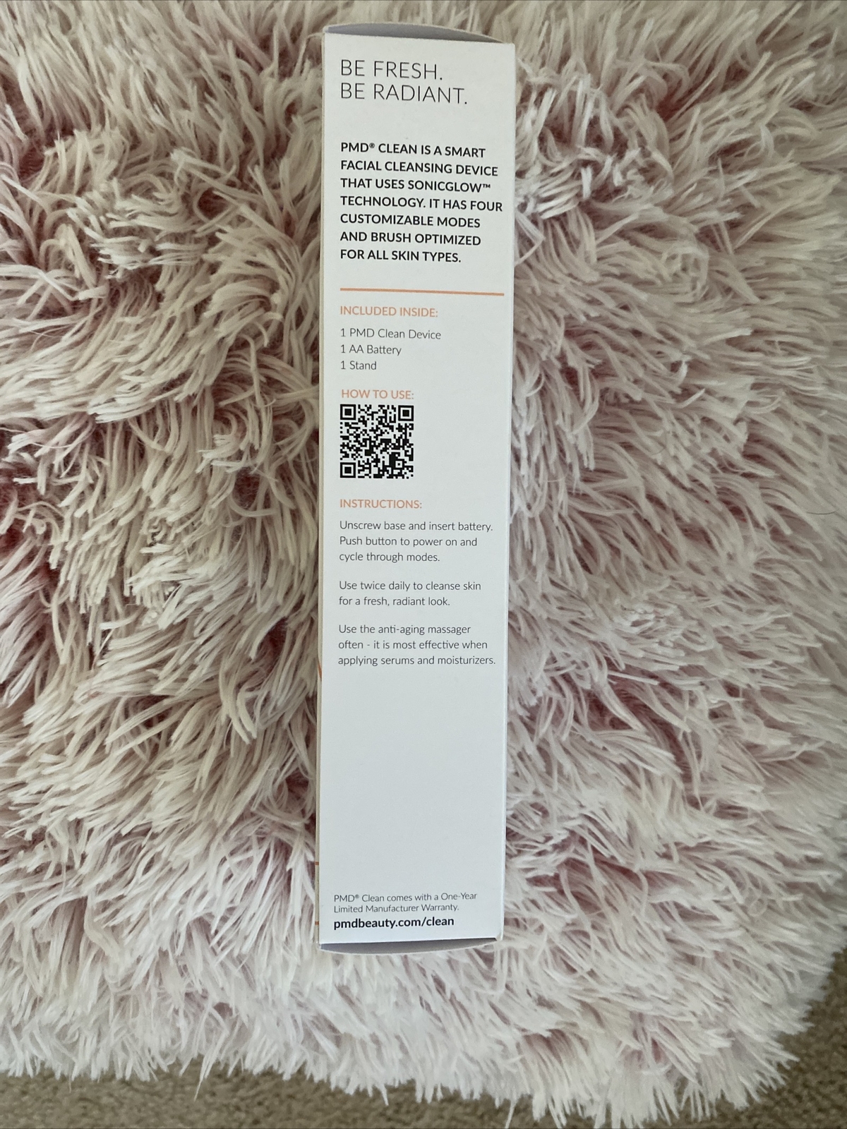 PMD Clean Smart Facial Cleansing Device in Blush/Rose Gold Finis NWT BNIB Sealed