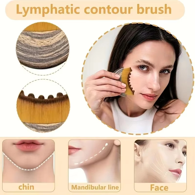 Contour Facial Brush Eye Massage Stick Acupressure Tool