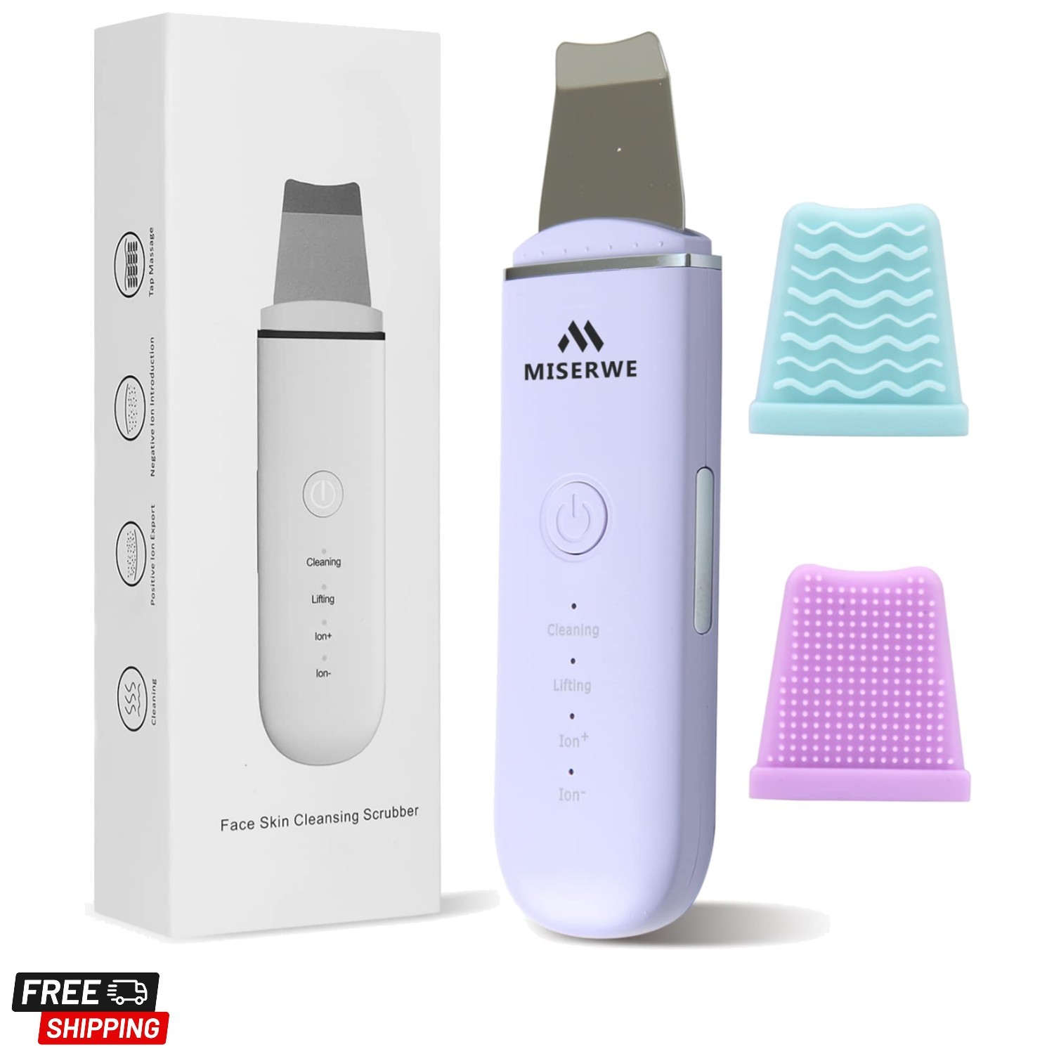 Skin Scrubber Face Skin Spatula Facial Scrubber Spatula for Deep Cleansing Bl…