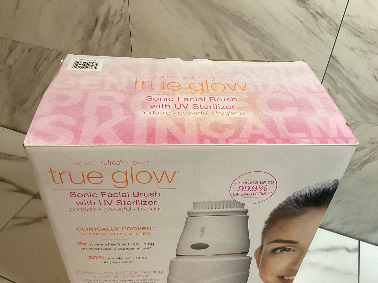 CONAIR True Glow Sonic Facial Brush with UV Sterilizer