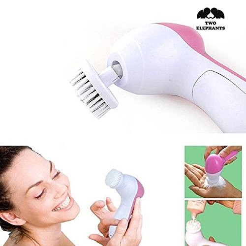 TWO ELEPHANTS 5-IN-1 SMOOTHING FACIAL MASSAGER LS-SFM-11593 – PINK