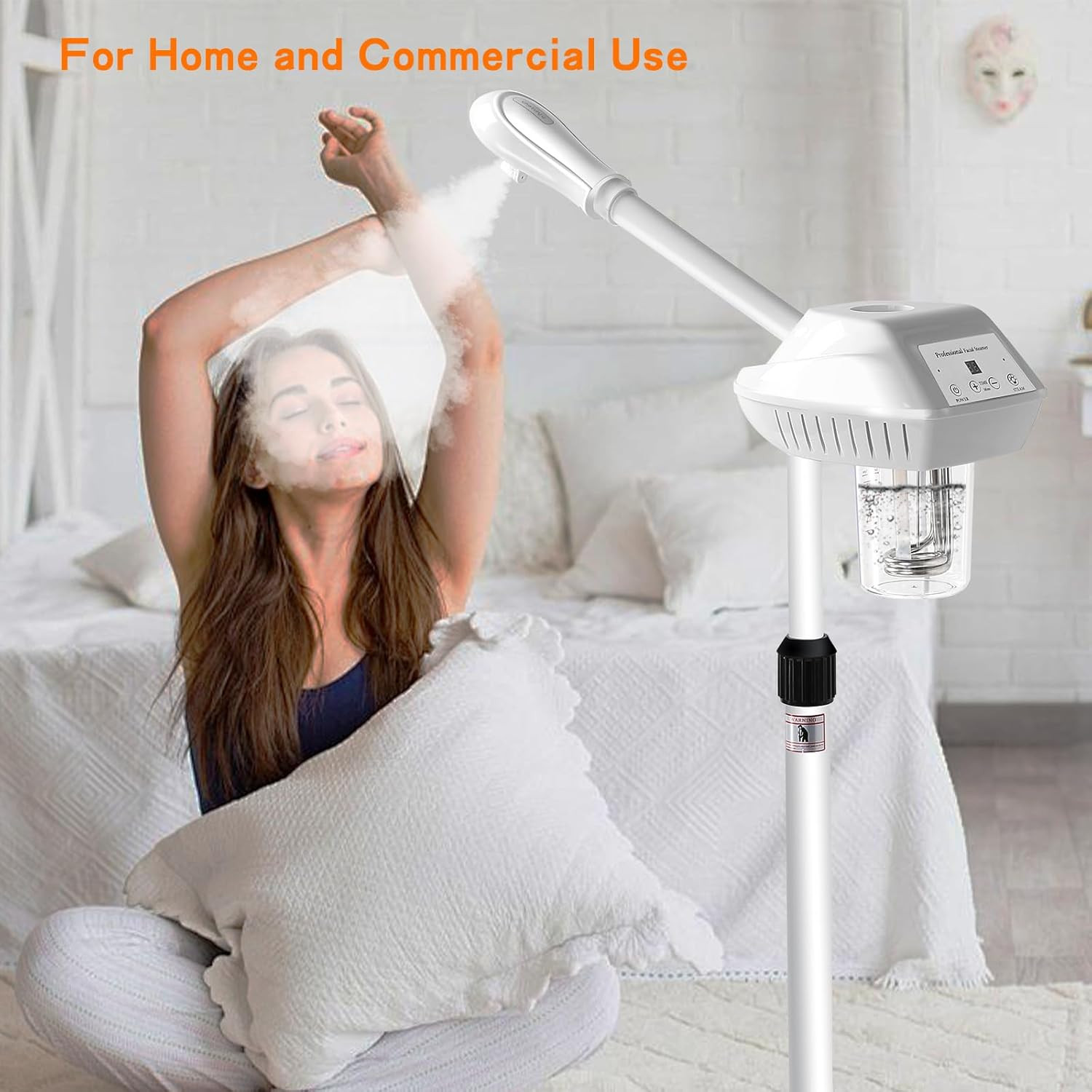 Professional Facial Steamer for Deep Cleansing and Hydration, Ozone Spa Face Ste