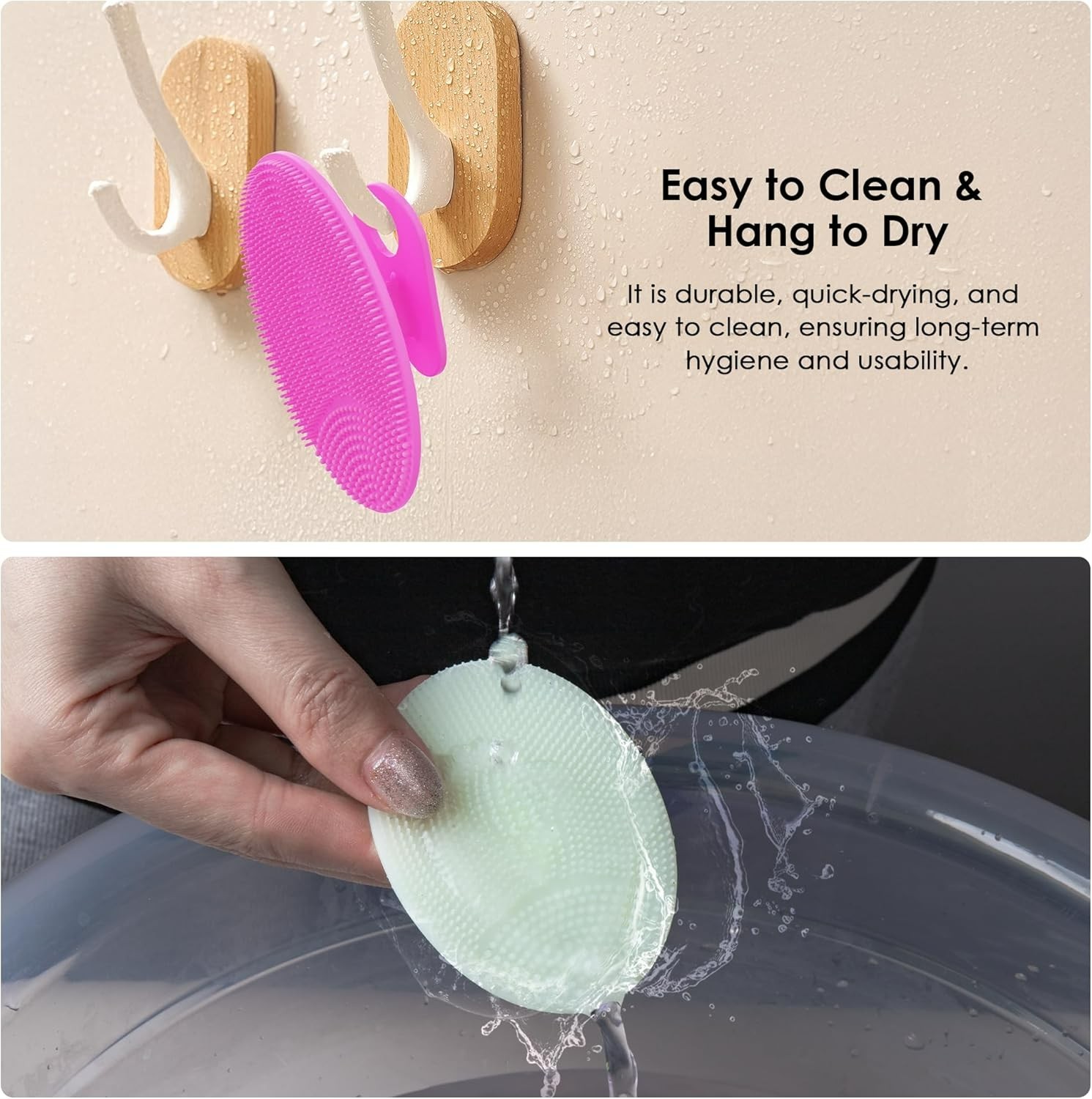 4 Pack Silicone Face Scrubber for Deep Cleansing and Exfoliation – Soft Facia…
