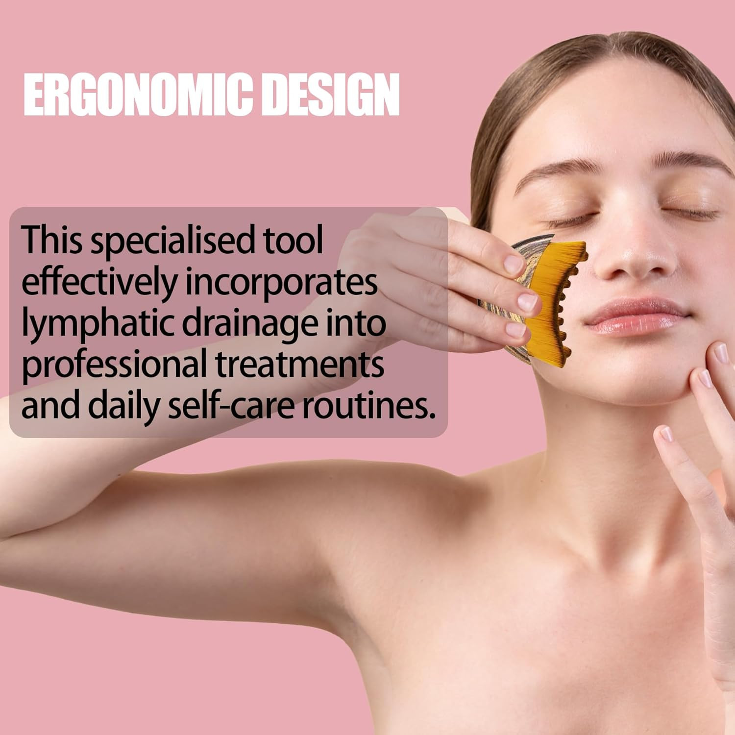 Lymphatic Contour Face Brush Lymphatic Drainage Massager Double Chin Reducer Lym