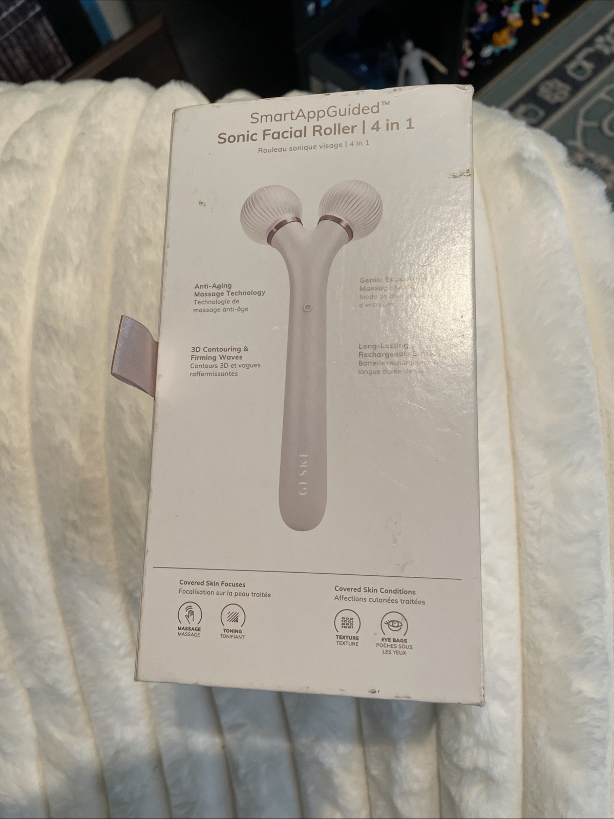 GESKE Sonic Facial Roller 4 in 1| Derma Roller | Facial Dermasmooth Stimulator