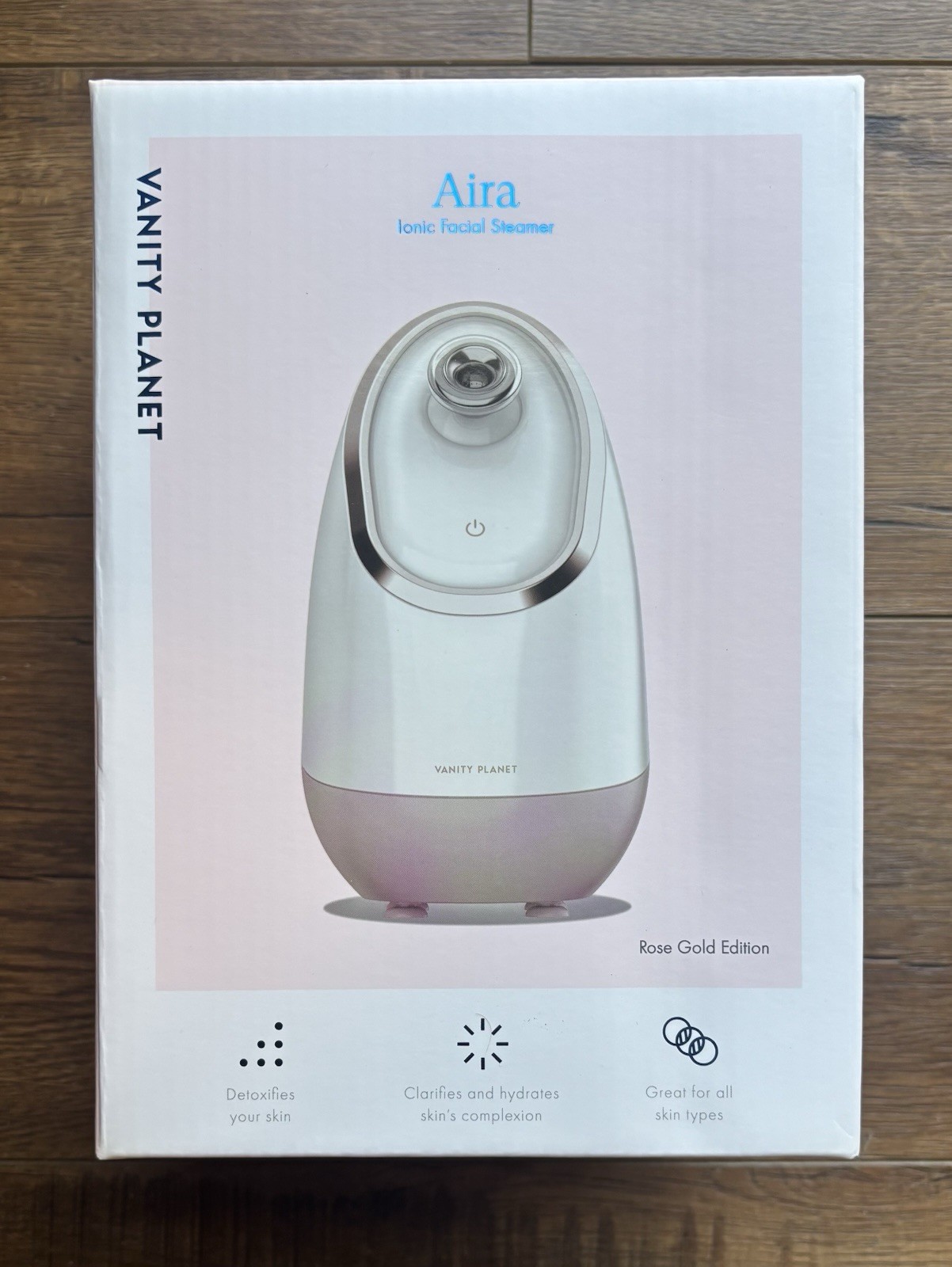 Vanity Planet Aria Ionic Facial Steamer Rose Gold VP59321-3400 NIB