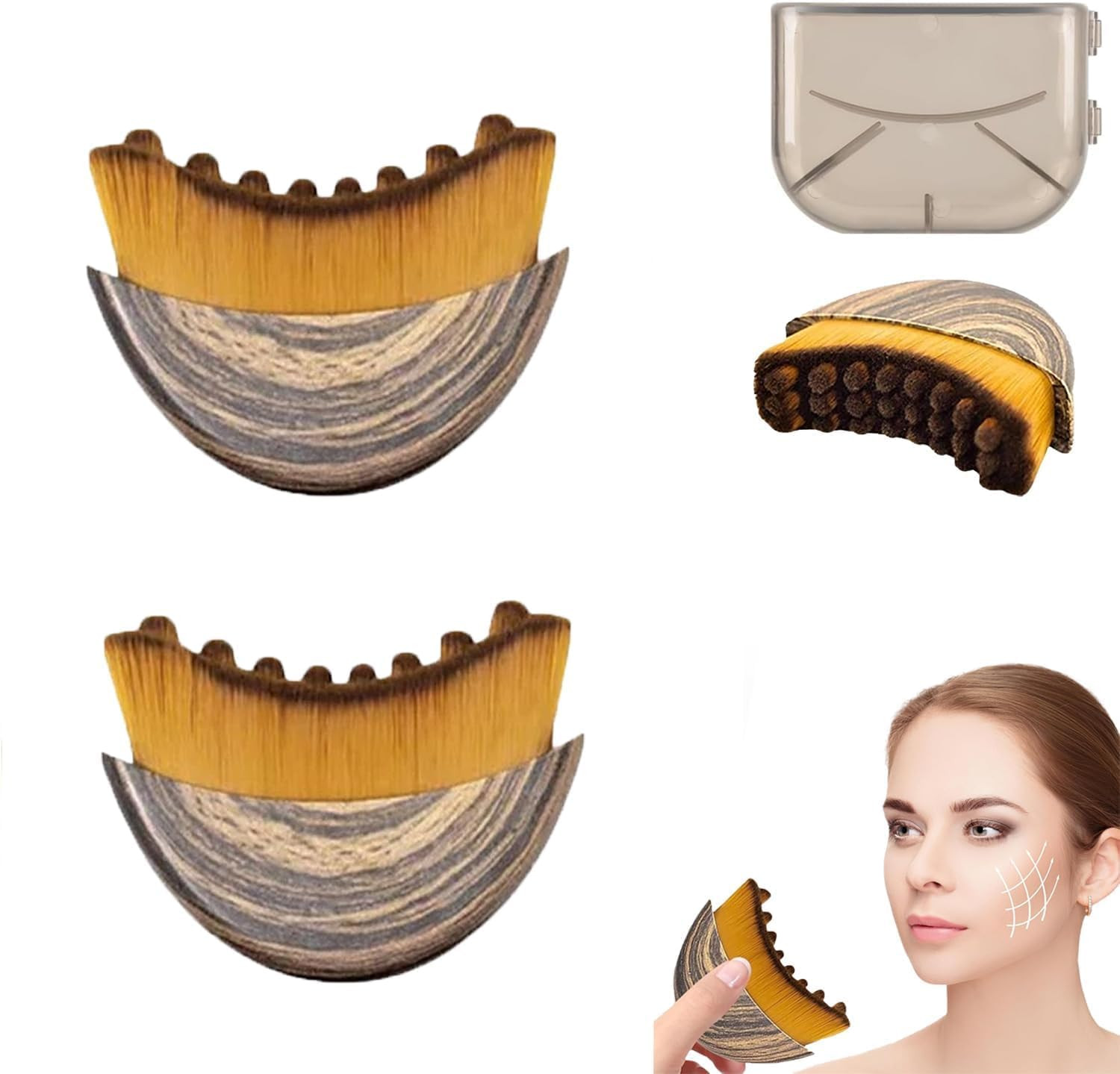New Lymphatic Contour Face Brush, Lymphatic Drainage Massager for Face,Ergonomic