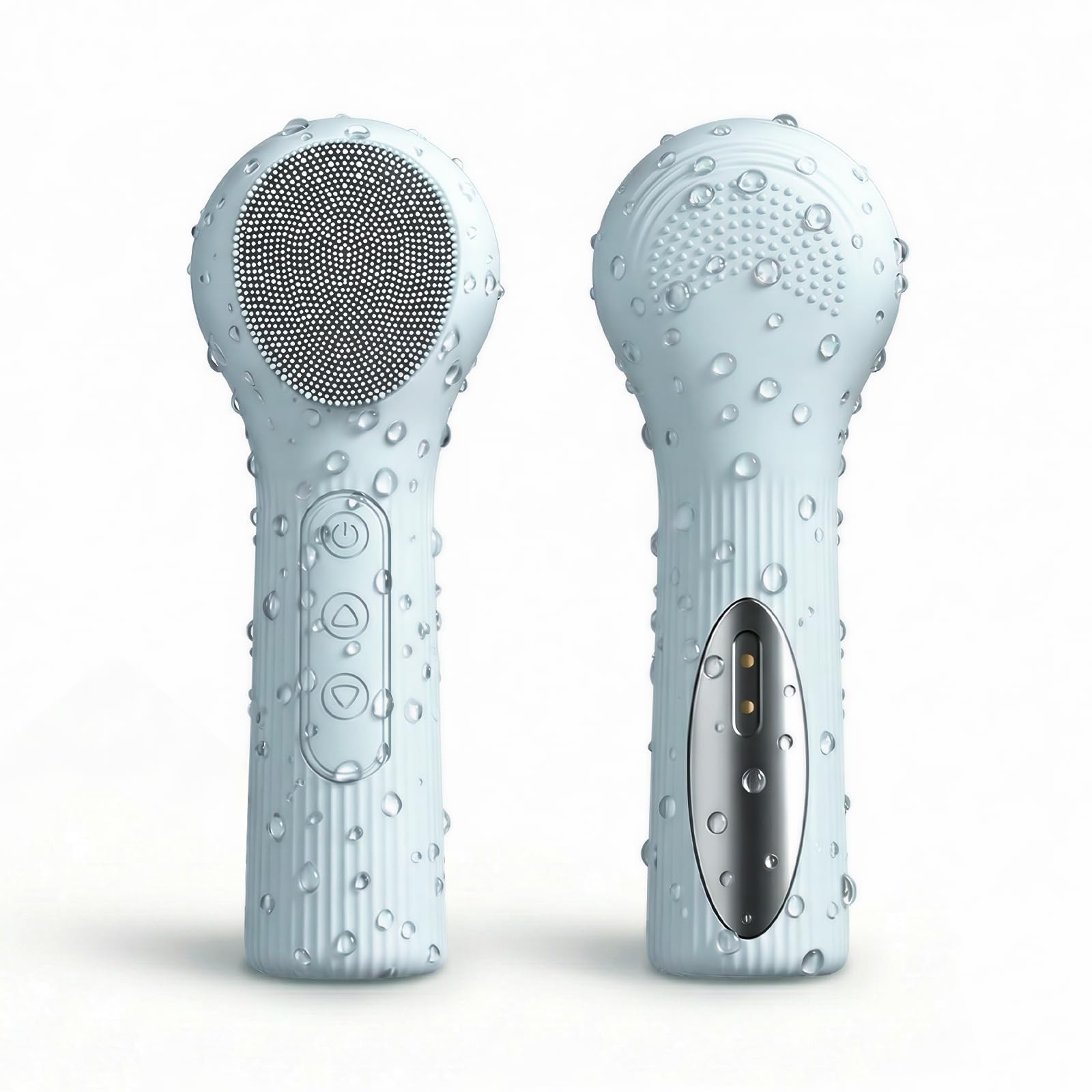 Silicone Cleansing Brush, 3 Modes & 45°Thermal Heating, IPX7 Waterproof, Rech…