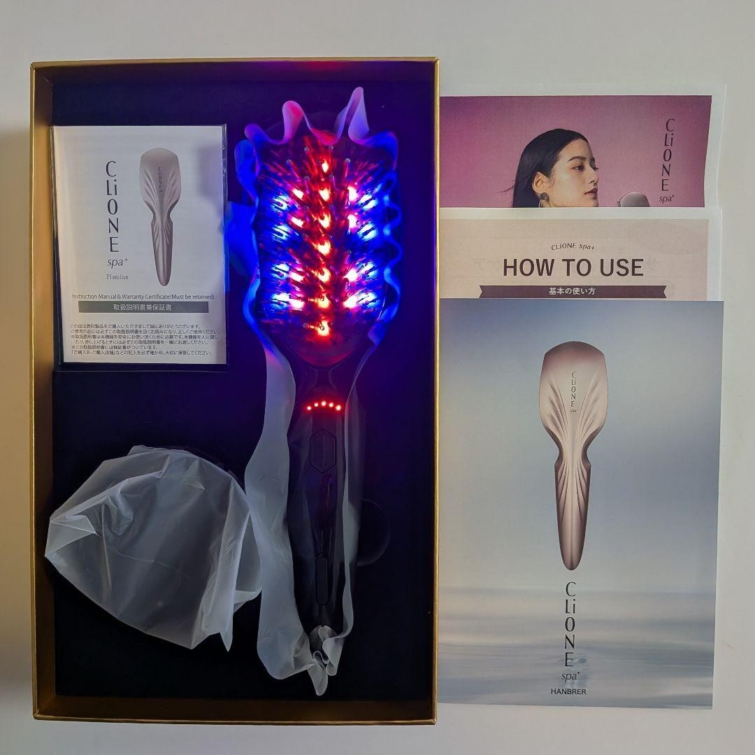 Plamine Clione Spa + Plus EMS Electric Brush Massage Facial Beauty Care Used JP