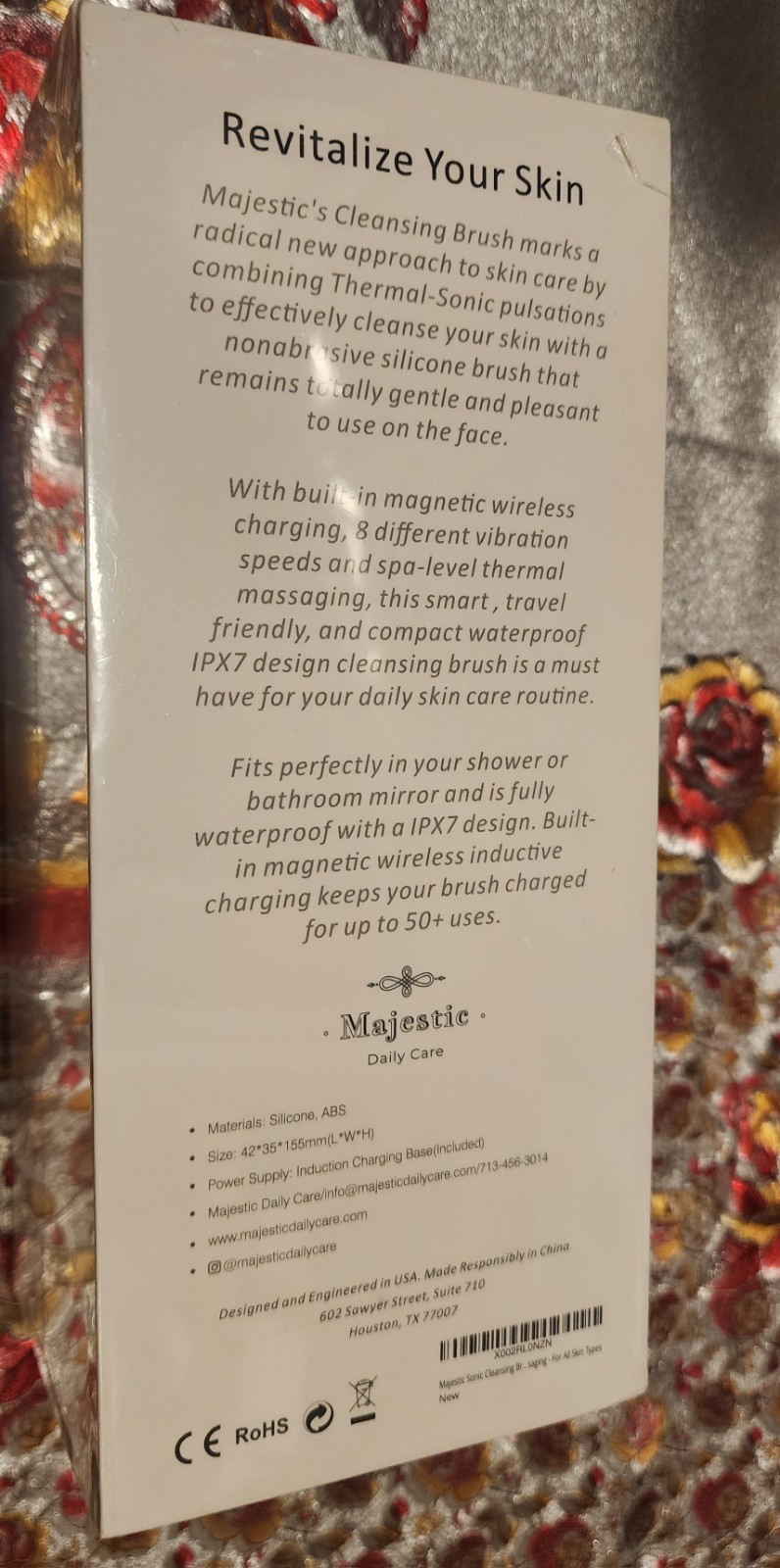 NEW! Silicone Facial Cleanser With Heated Massage! Wireless Charger, Waterproof!