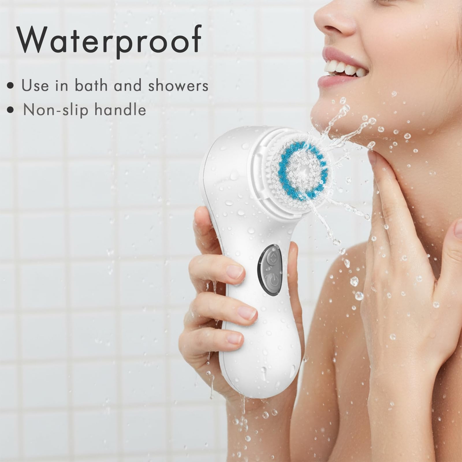 Microtree Electric Facial Cleansing Brush Ultrasonic Vibrating Face Brush 2