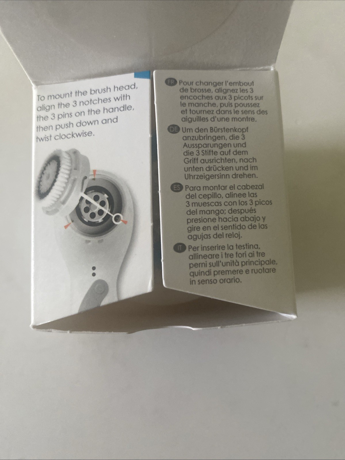 Clarisonic Deep Pore Brush Head Replacement Enlarged pores – 2 Pack