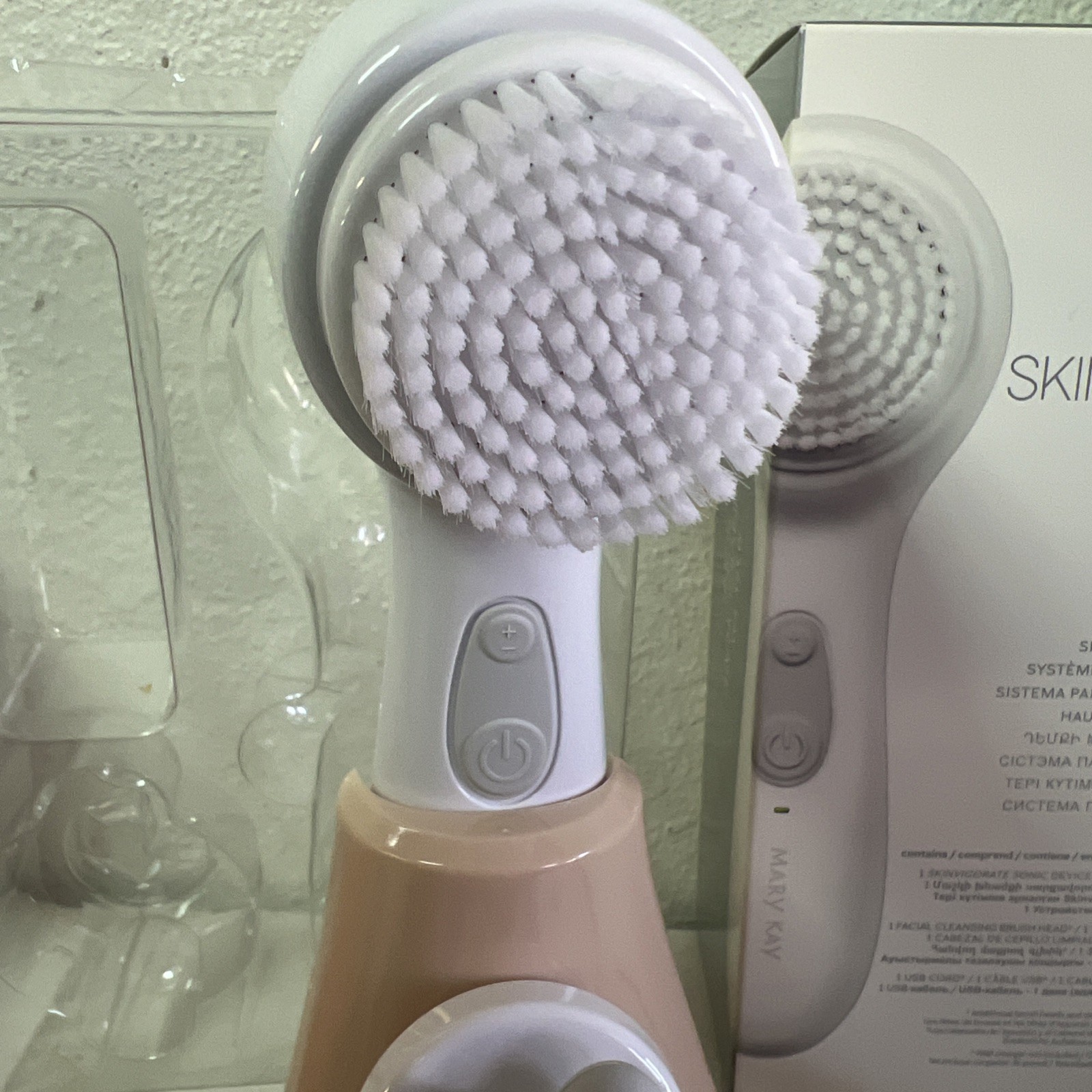 MARY KAY SKINVIGORATE System 1 Brush Head USB Cord, New Includes Stand