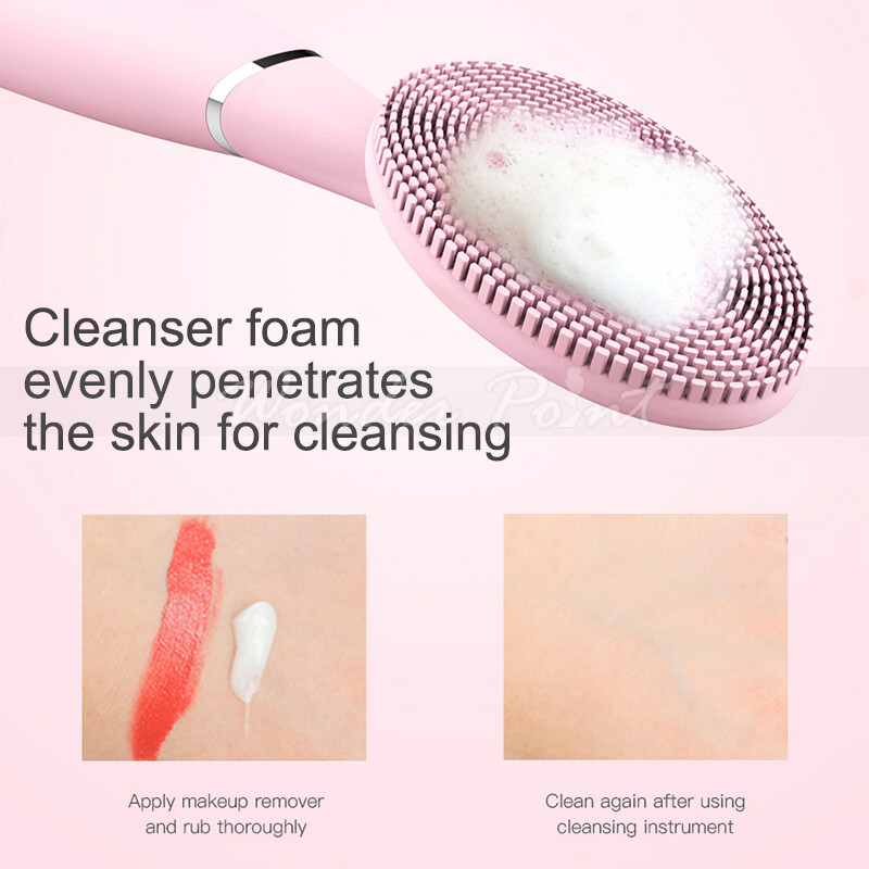 Pink/Blue Electric Face Cleansing Brush Sonic Facial Deep Cleansing Beauty Tool