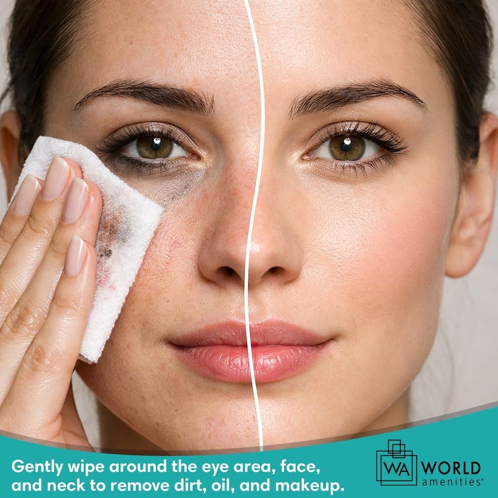 World Amenities – Makeup Remover Wipes – Alcohol Free – 50 Count (Pack of 1)