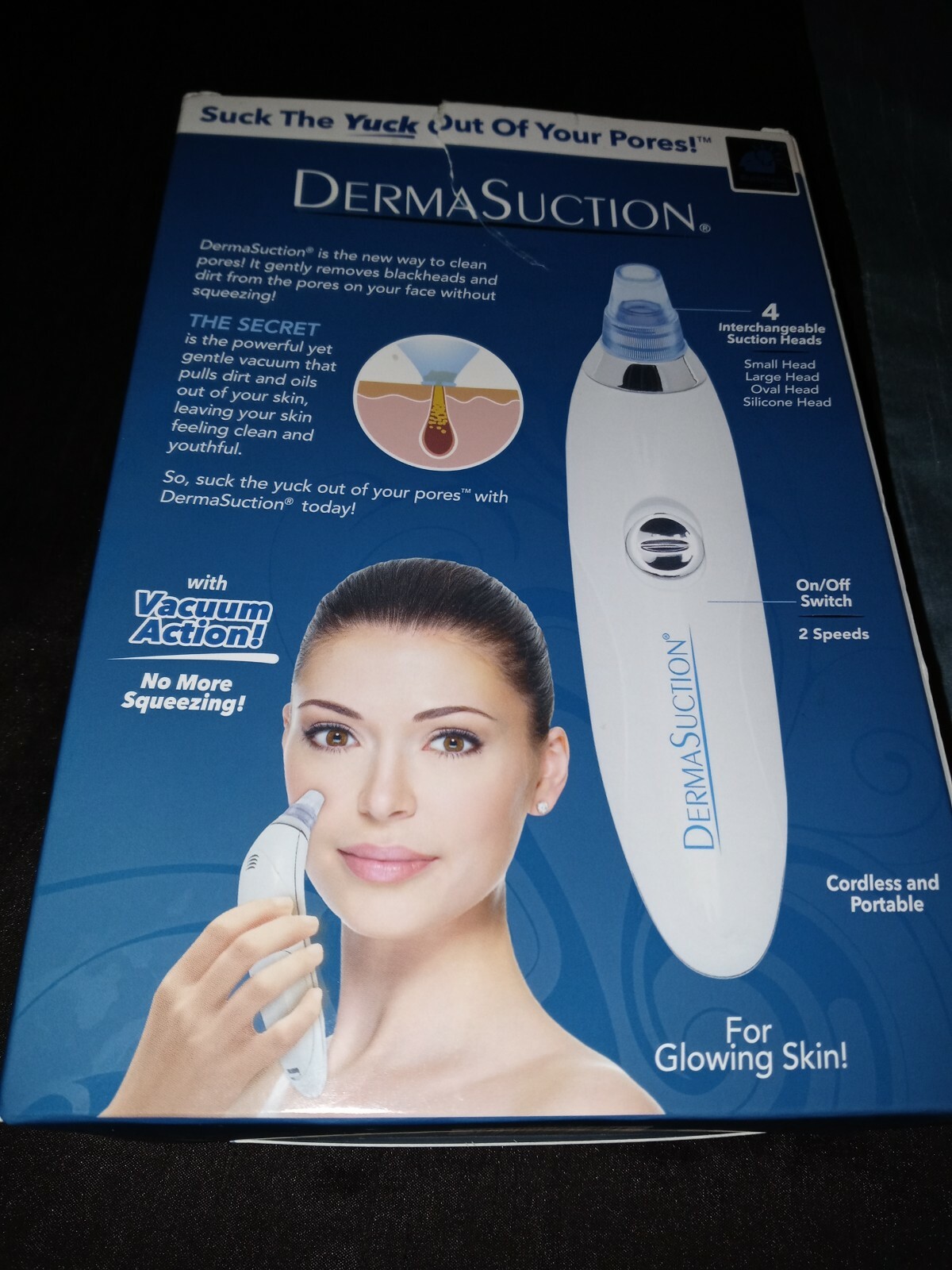 DermaSuction Derma Suction Blackheads Pore Cleaning Device Vacuum Bulkhead – USA