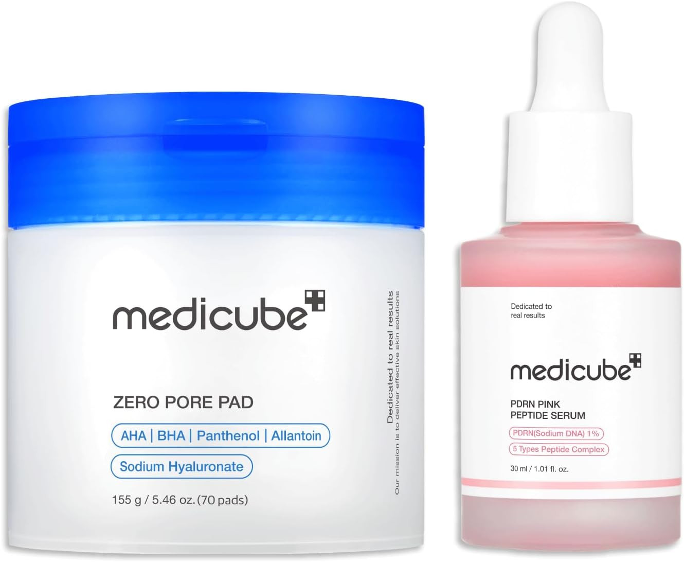 for All Skin Types Duo: Zero Pore Pads 2.0 and Salmon DNA PDRN Pink Peptide Ser