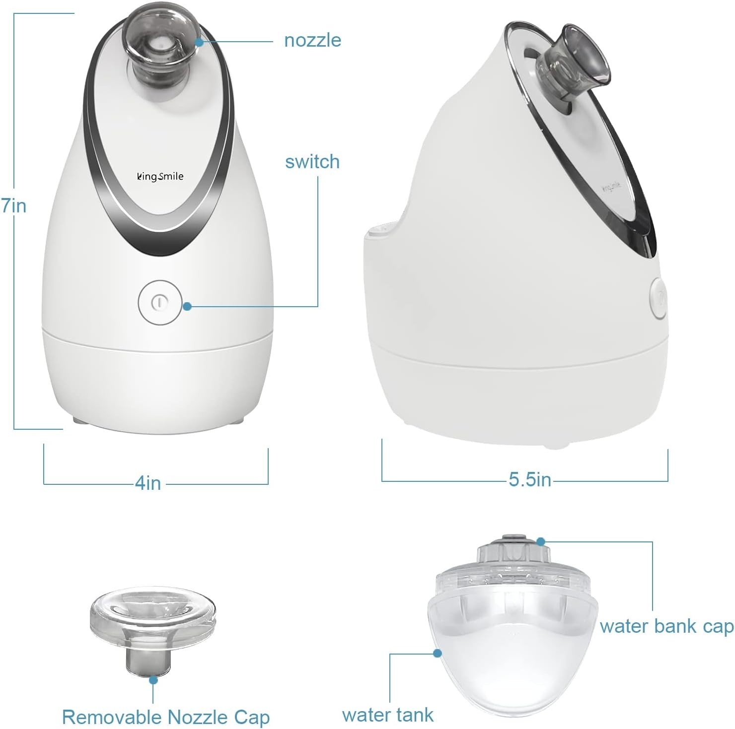 Compact Nano Facial Steamer – Ultimate Deep Clean & Hydration for Glowing Skin