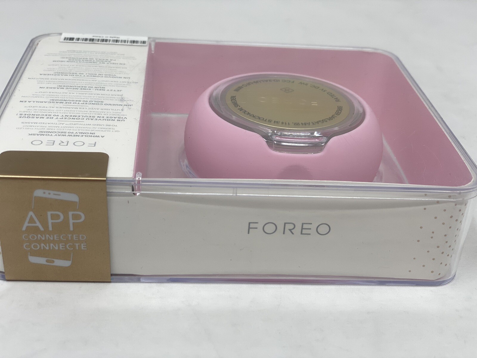 Foreo UFO Mini LED Thermo Activated Smart Face Mask Treatment Device Pearl Pink