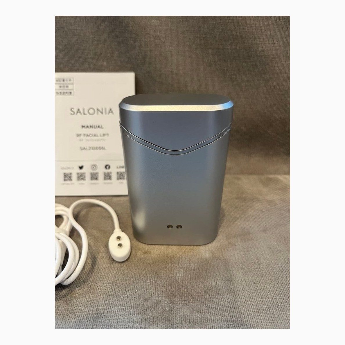 SAL21203SL SALONIA Facial Lift Silver Beauty Device RF Radio Frequency