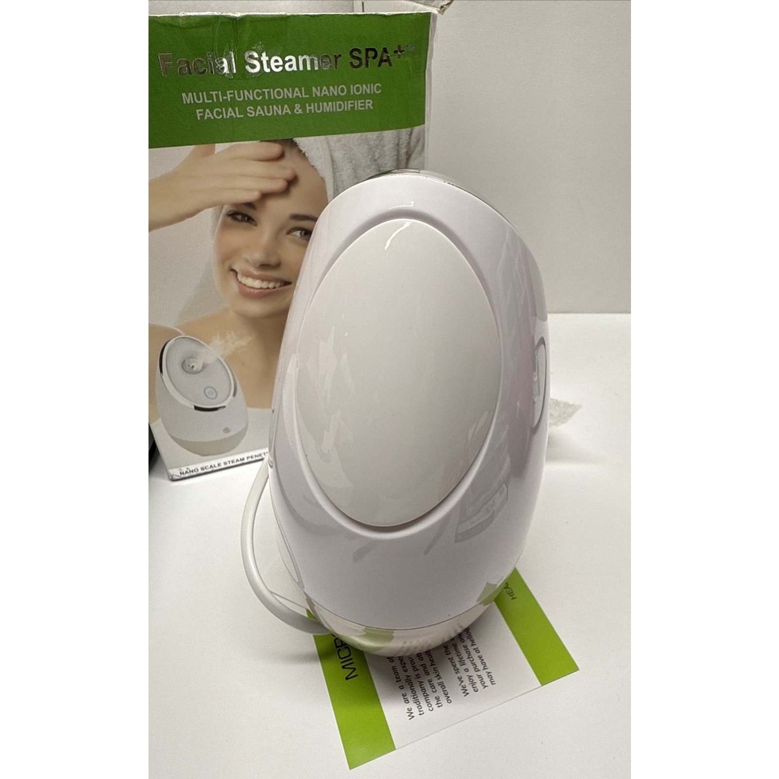 Facial Steamer Spa+ Multi-Functional Nano Ionic Facial Sauna And Humidifier