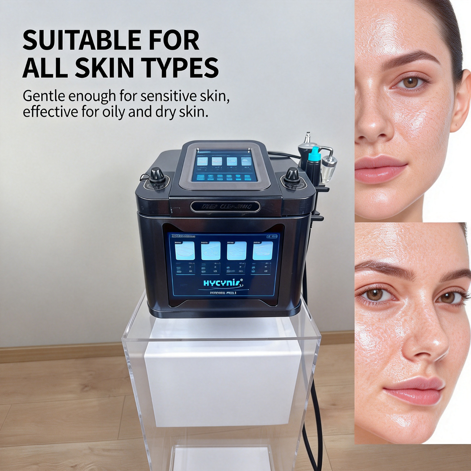 Facial Water Oxygen Bubble Deep Cleaning Instrument, Suitable for All Skin Types