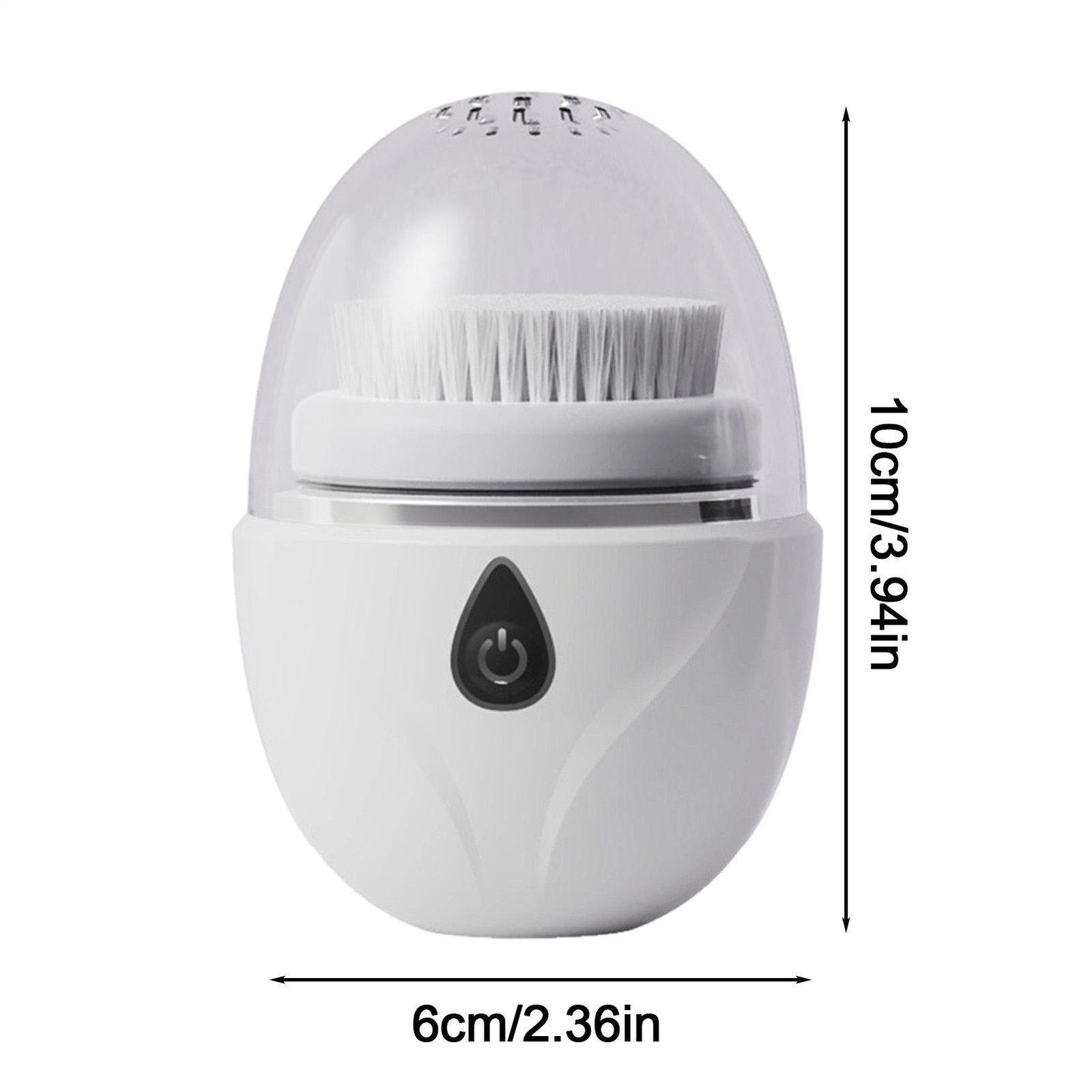 Pore Cleansing Brush Charcoal Infused Ultrasonic Face Brush 360 Rotation NEW