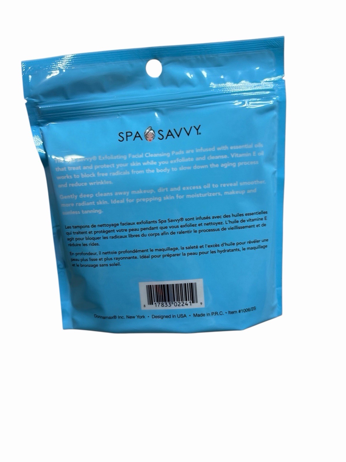 Spa Savvy Exfoliating Facial Cleansing Pads 2pk with Coconut Oil & Vitamin E