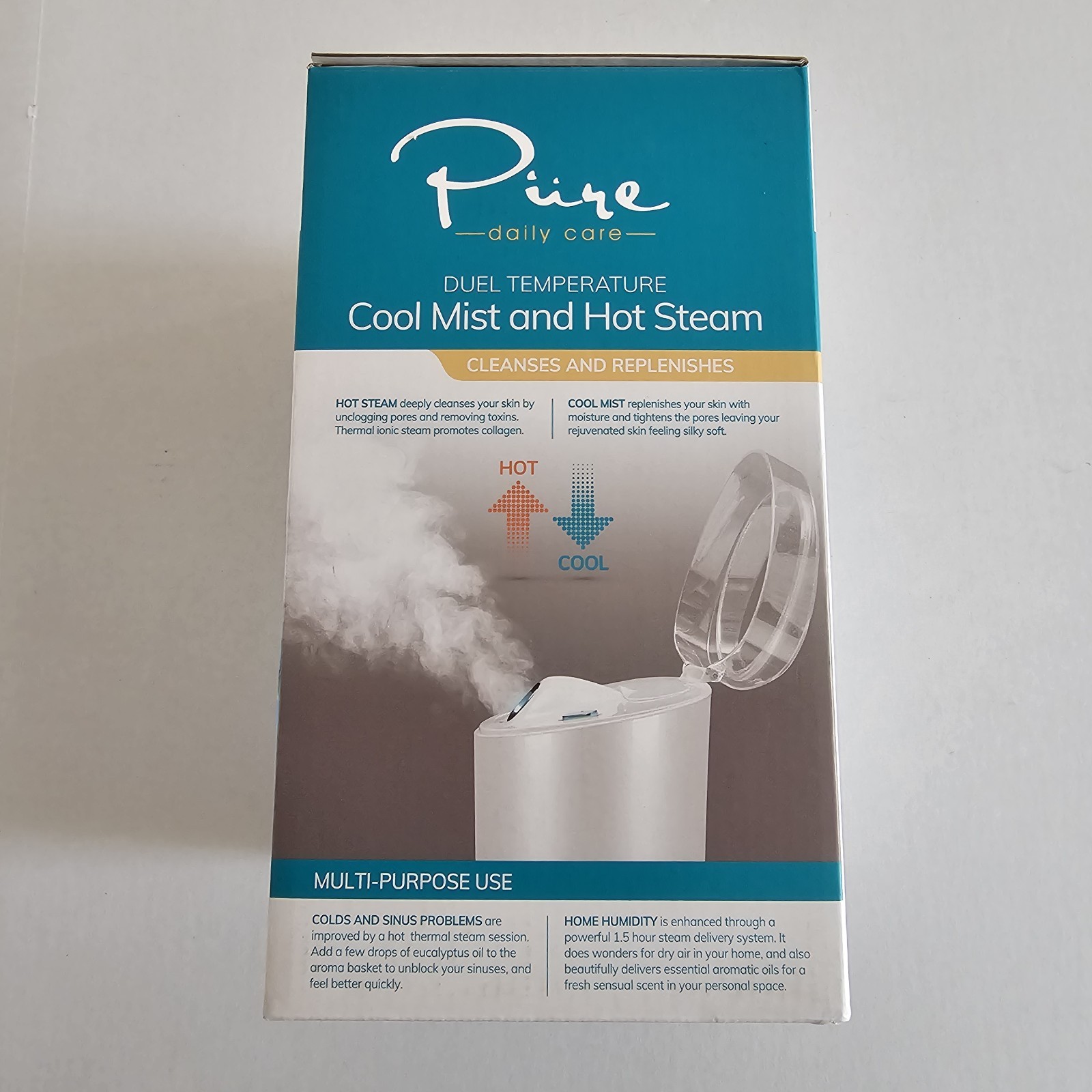NanoSteamer PRO Professional Nano Ionic 4 In 1 Facial Steamer New Open Box