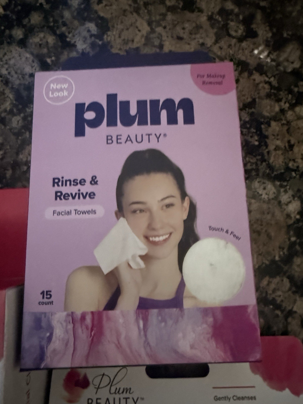 Lot 3 Plum Beauty Facial Cleansing System 2 Brush Heads, Towels, & Scrubbers