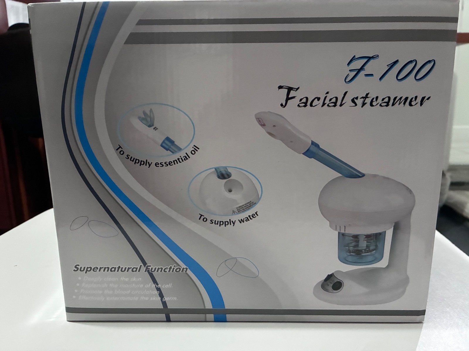Sealed-PROFESSIONAL! SilverFox F-100C Mini Facial Steamer with Arm,NEW!