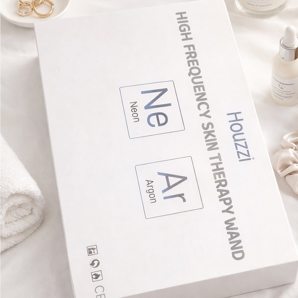 High Frequency Facial Wand | Neon & Argon | Acne Treatment Skin Therapy Device