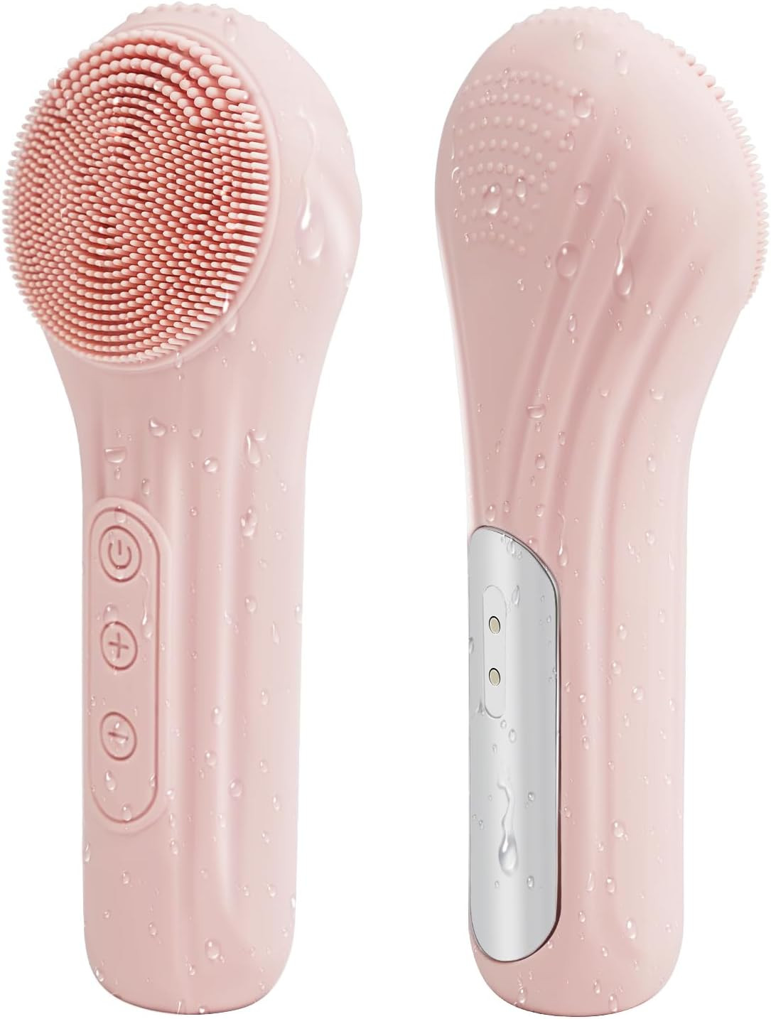 Electric Facial Cleansing Brush, USB Rechargeable Face Scrubber & Massager