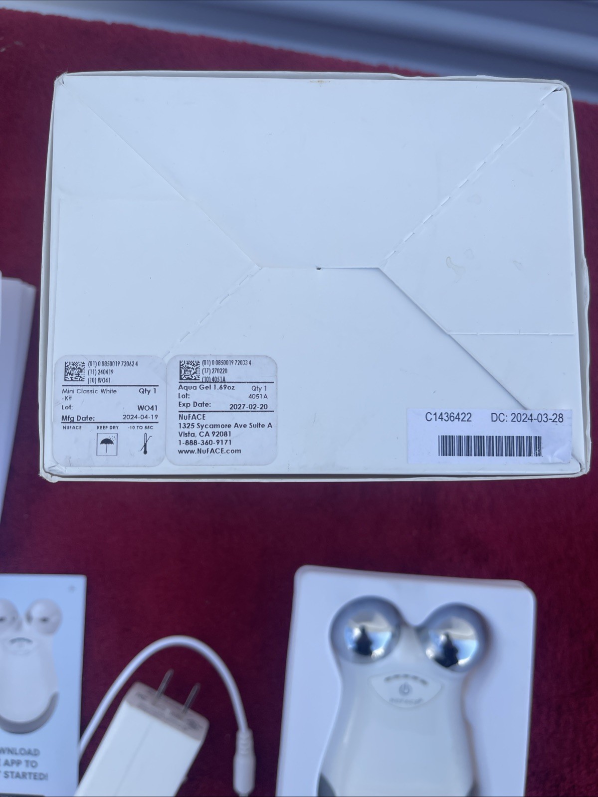 NuFACE MINI Facial Toning Device White Tone Lift Contour