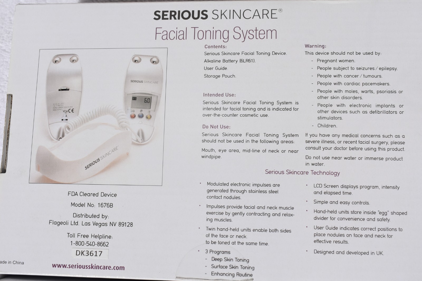 Serious Skincare The Egg Microcurrent Facial Toning System, Tones & firms Face