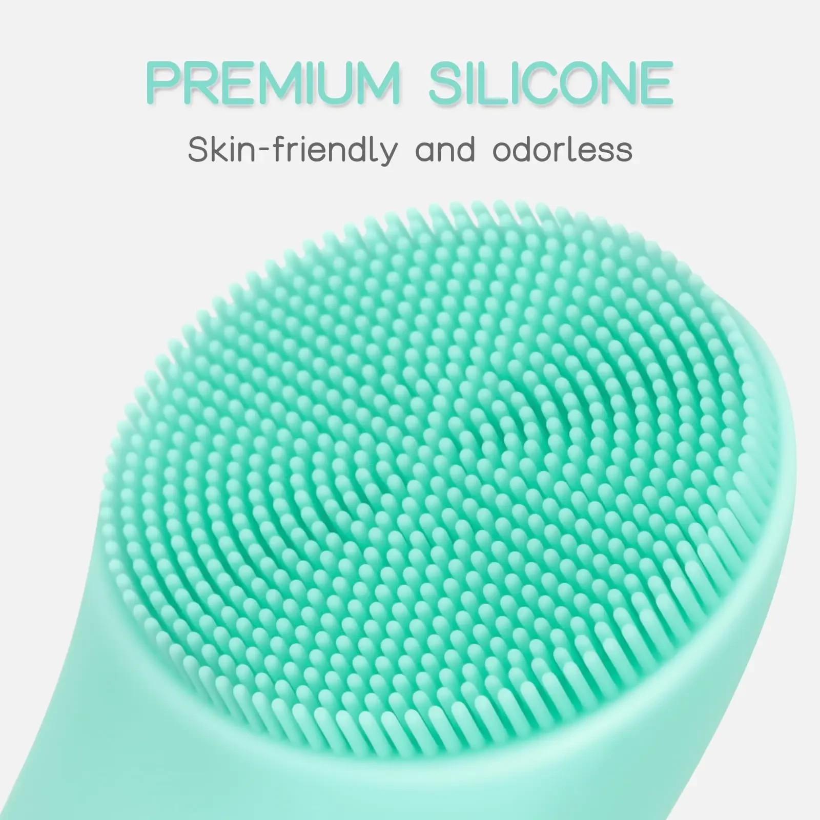 PRITECH Facial Cleansing Brush – Heatable Silicone Face Scrubber & Massager
