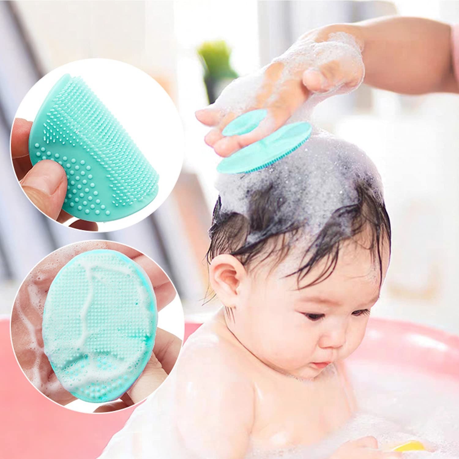 Silicone Facial Cleansing Brush – Face Scrubber & Exfoliator for Deep Cleanin…