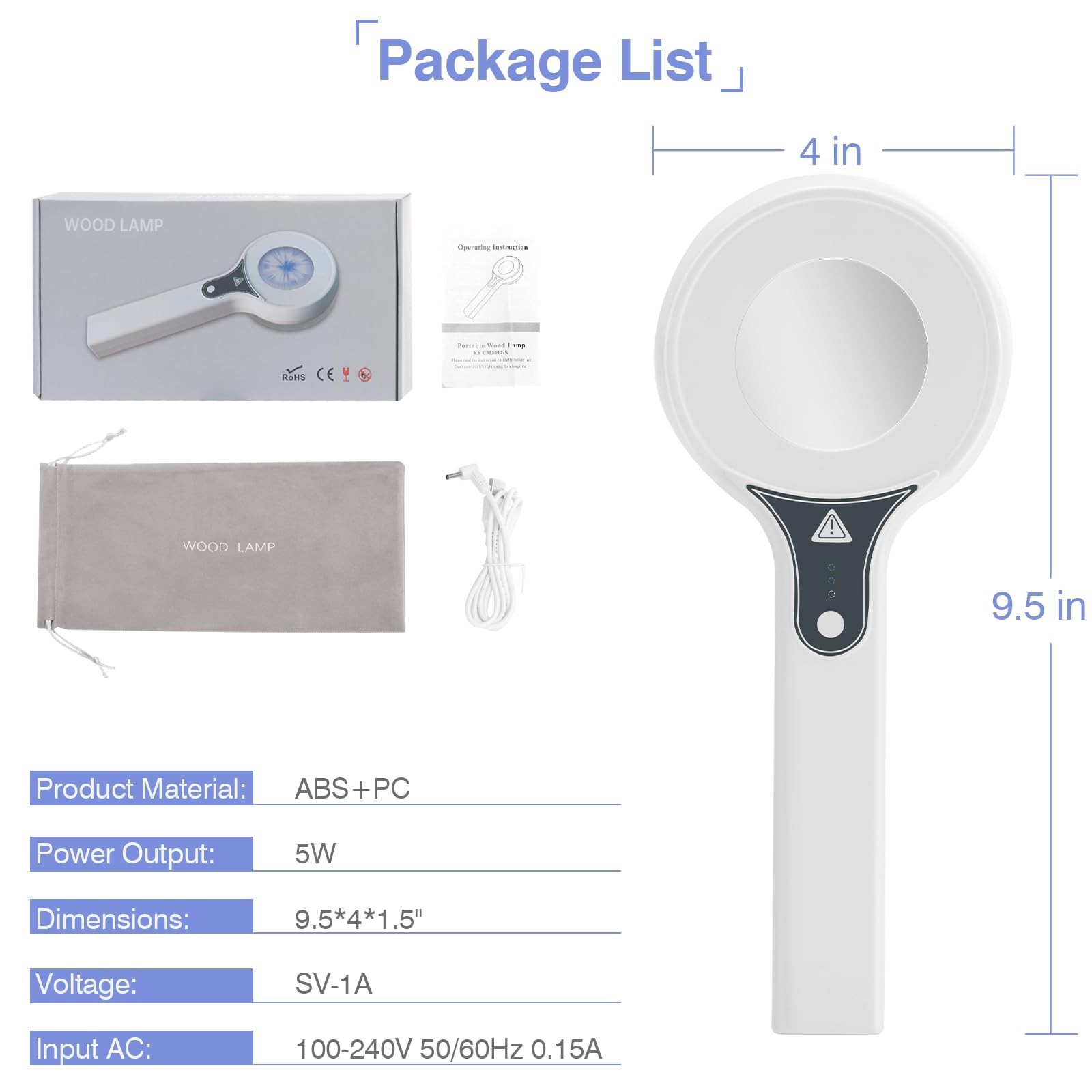 Professional Facial Lamp with Adjustable Arm & LED Light for Skincare Treatments
