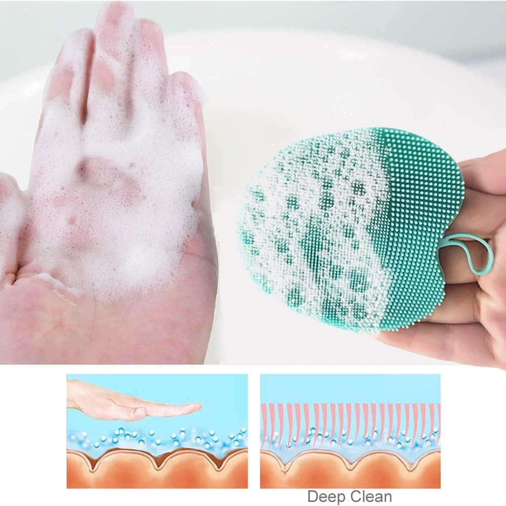 INNERNEED 3 Pack Soft Silicone Face Cleansing Brush