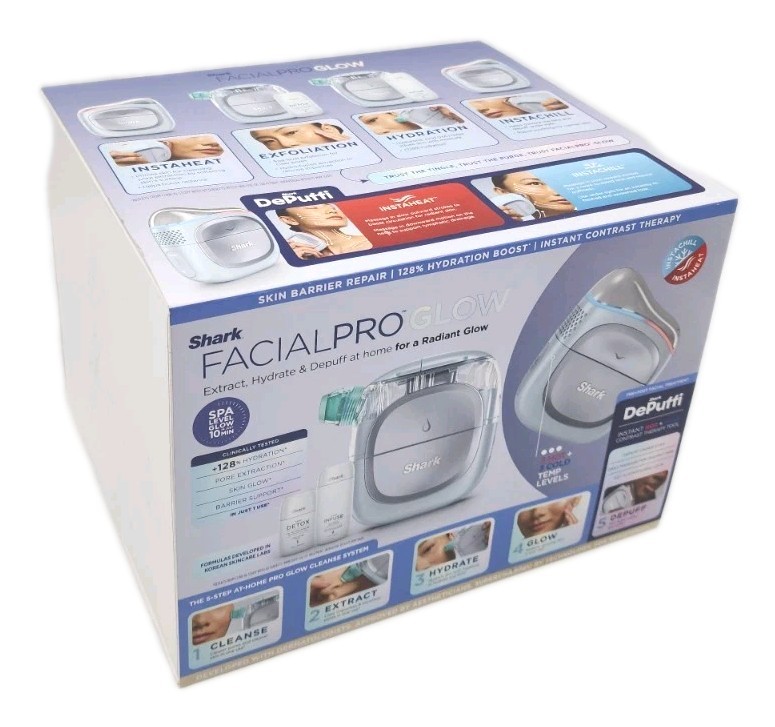 Shark Facial Pro Glow Extract, Hydrate & Depuff Thearapy Tool