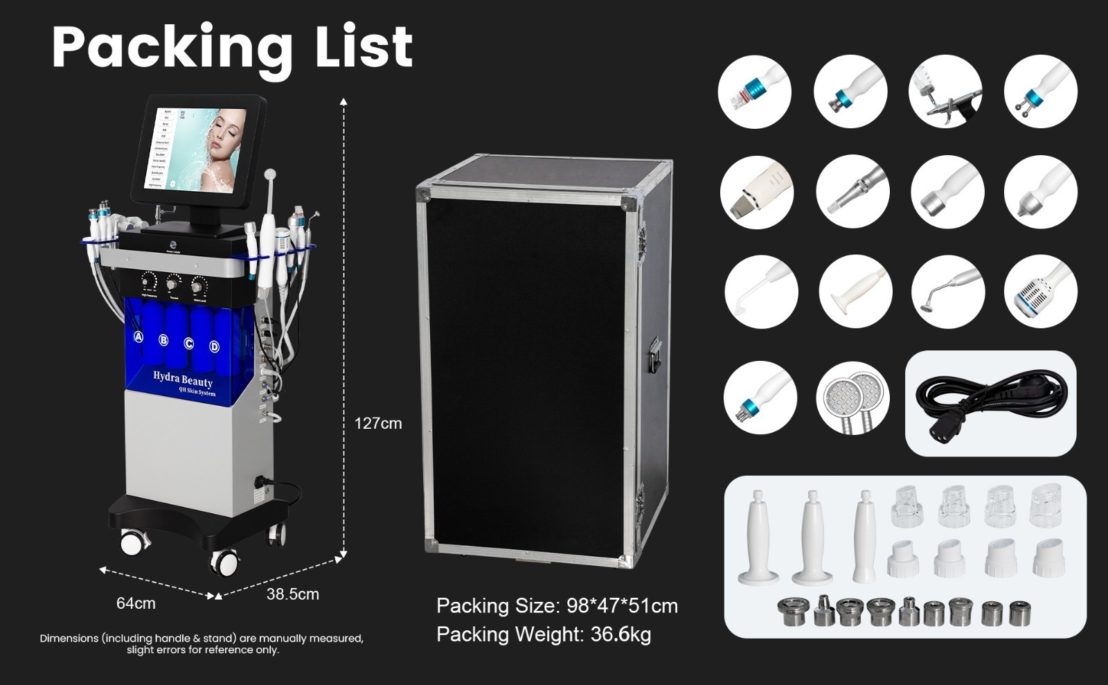 14-in-1 Facial Cleaning Skin brightening Acne Blackhead Removal beauty Machine