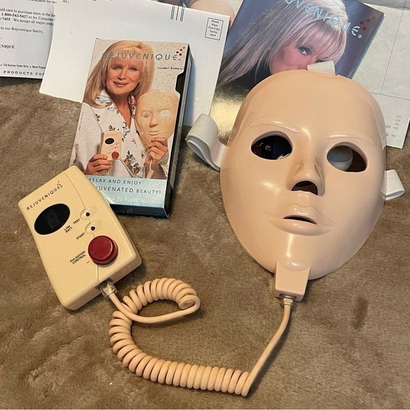 Vintage 1999 Rejuvenique System Linda Evans Facial Toning Kit/ Mask & VHS Works