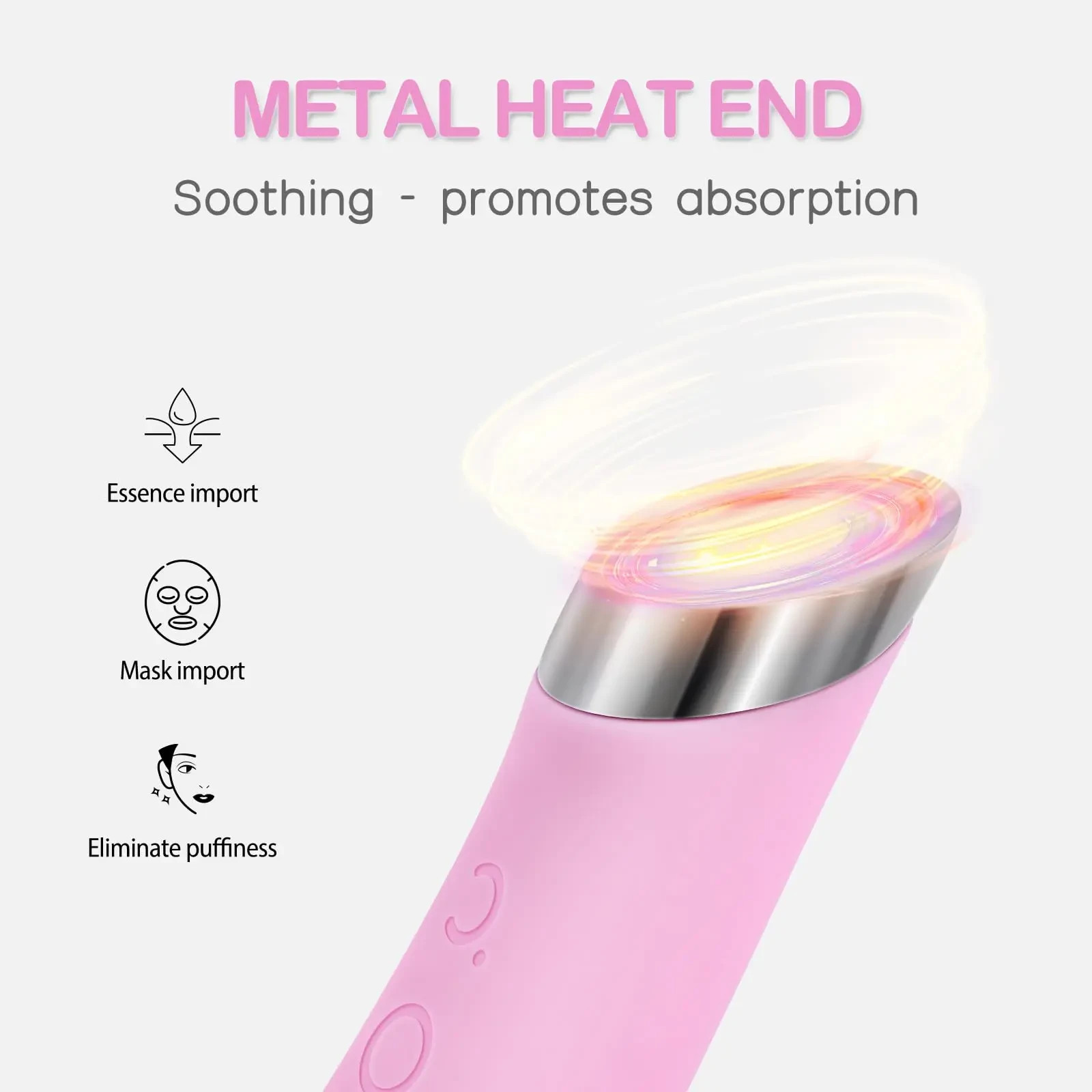 PRITECH Electric Facial Cleansing Brush Heated Silicone Face Scrubber Massager