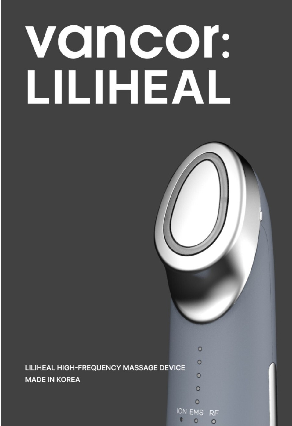 Vancor LILIHEAL Deep Thermal High-Frequency RF Facial Massager Device